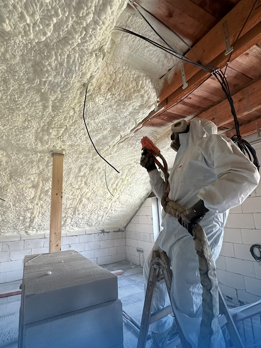 Zateplení podkroví rodinného domu