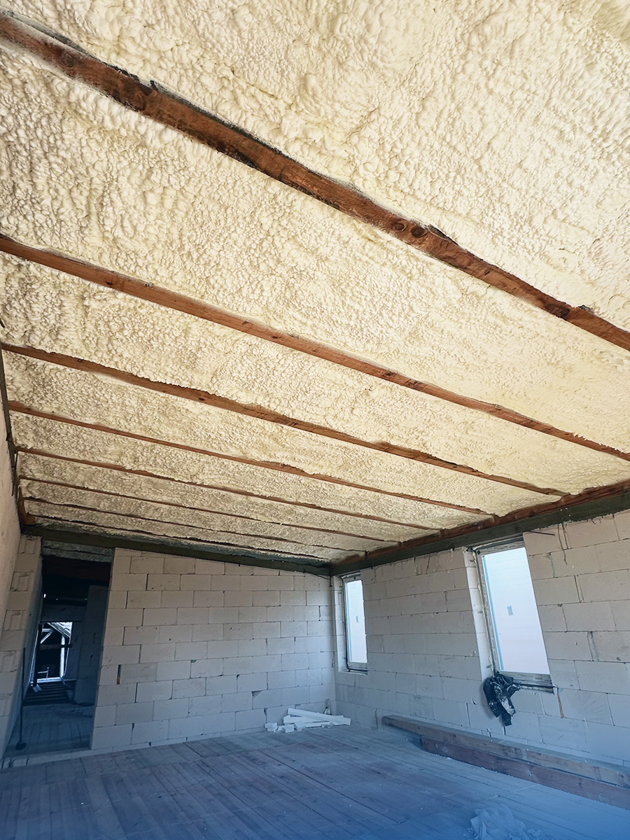 Zateplení podkroví rodinného domu